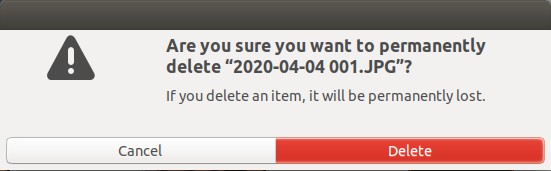 are you sure you want to permanently delete